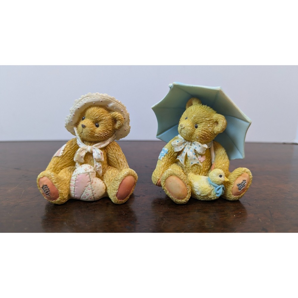 Enesco Cherished Teddies Phoebe February 914762 Alan April 914789 1993 Lot 2
